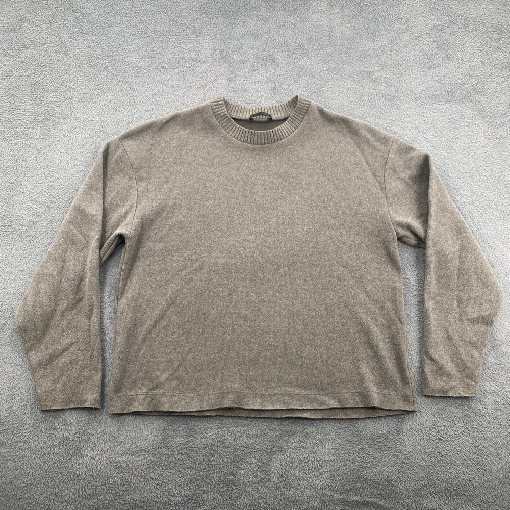 Zara Sweater Mens Medium Brown Crew Neck Long Sleeve Relaxed Fit 5039/676/807/M